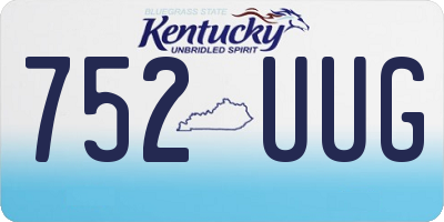 KY license plate 752UUG