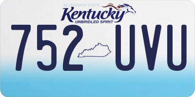 KY license plate 752UVU