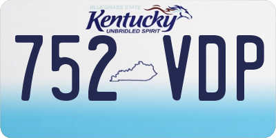 KY license plate 752VDP