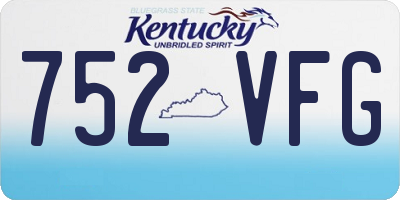 KY license plate 752VFG