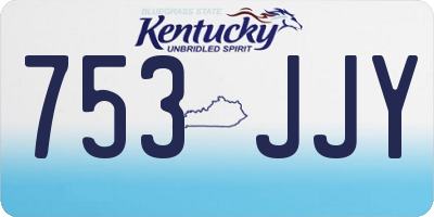 KY license plate 753JJY