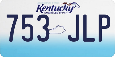 KY license plate 753JLP