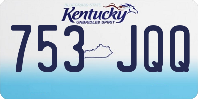 KY license plate 753JQQ