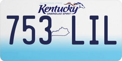 KY license plate 753LIL