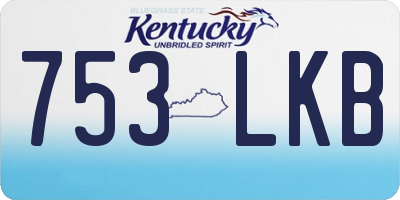 KY license plate 753LKB