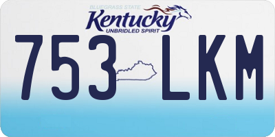 KY license plate 753LKM