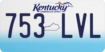 KY license plate 753LVL