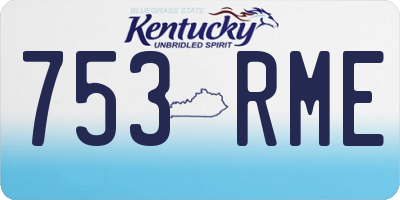 KY license plate 753RME
