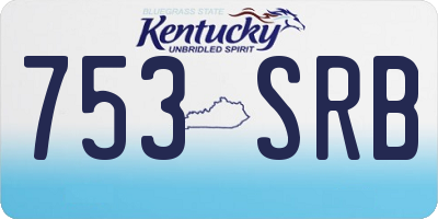KY license plate 753SRB