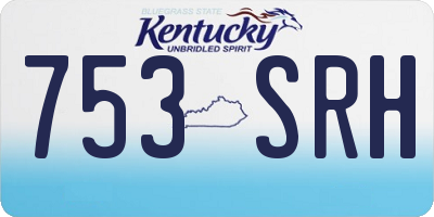 KY license plate 753SRH