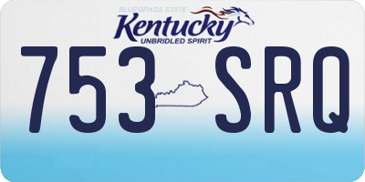 KY license plate 753SRQ