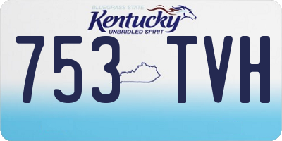 KY license plate 753TVH