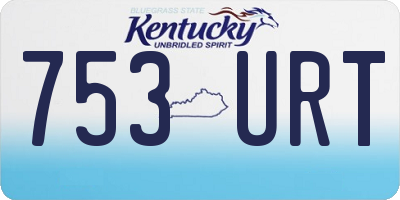 KY license plate 753URT