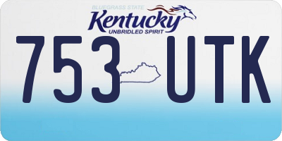 KY license plate 753UTK