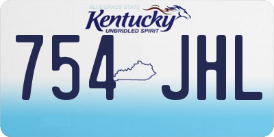 KY license plate 754JHL