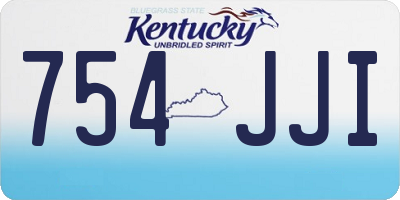 KY license plate 754JJI