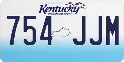 KY license plate 754JJM