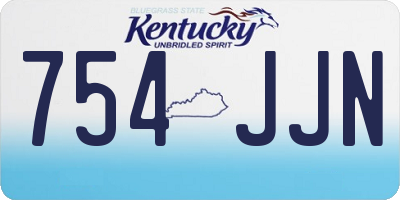 KY license plate 754JJN