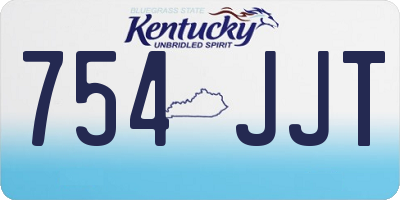 KY license plate 754JJT