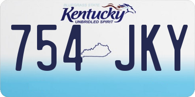 KY license plate 754JKY