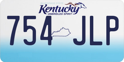 KY license plate 754JLP
