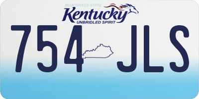 KY license plate 754JLS