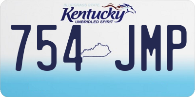 KY license plate 754JMP