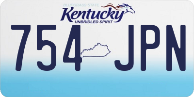 KY license plate 754JPN