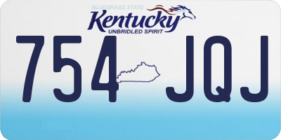 KY license plate 754JQJ