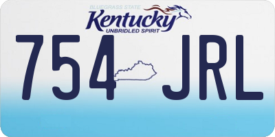 KY license plate 754JRL