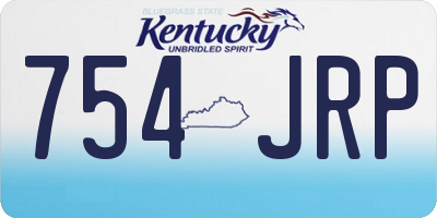 KY license plate 754JRP