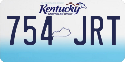 KY license plate 754JRT