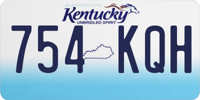 KY license plate 754KQH
