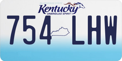 KY license plate 754LHW