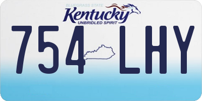 KY license plate 754LHY