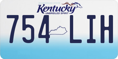 KY license plate 754LIH