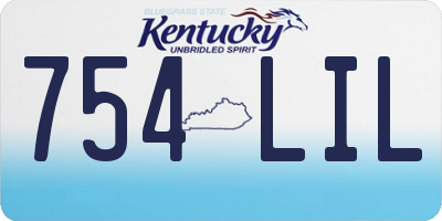 KY license plate 754LIL
