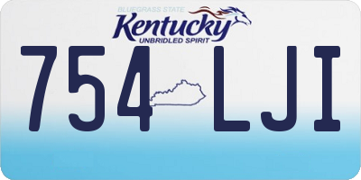 KY license plate 754LJI