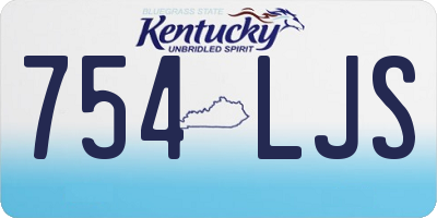 KY license plate 754LJS