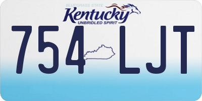 KY license plate 754LJT
