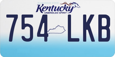 KY license plate 754LKB