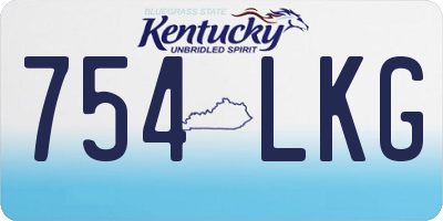 KY license plate 754LKG