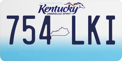 KY license plate 754LKI