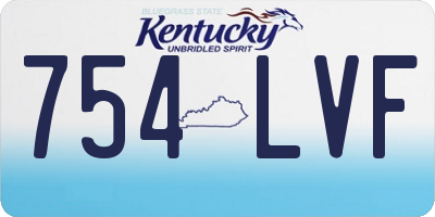 KY license plate 754LVF
