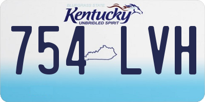 KY license plate 754LVH