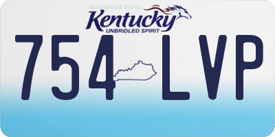KY license plate 754LVP