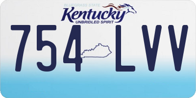 KY license plate 754LVV