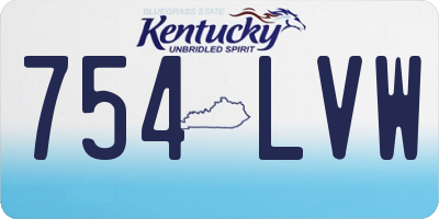 KY license plate 754LVW