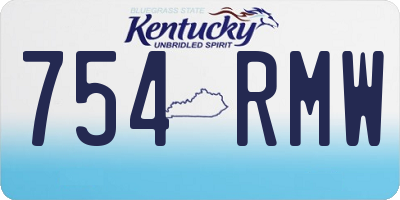 KY license plate 754RMW