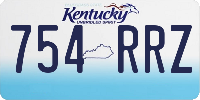 KY license plate 754RRZ